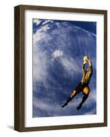 Soccer Goalie in Action-null-Framed Photographic Print