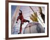 Soccer Goalie in Action-null-Framed Photographic Print