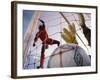 Soccer Goalie in Action-null-Framed Photographic Print