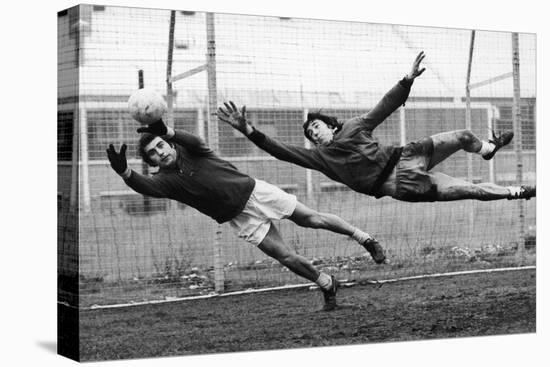Soccer Goalies, 1974-null-Stretched Canvas