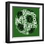 Soccer (Green)-Jim Baldwin-Framed Art Print