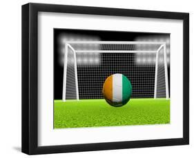 Soccer Ivory Coast-koufax73-Framed Art Print