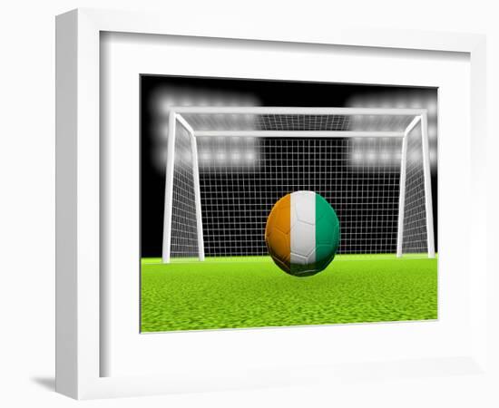 Soccer Ivory Coast-koufax73-Framed Art Print