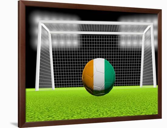 Soccer Ivory Coast-koufax73-Framed Art Print