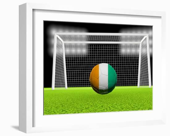 Soccer Ivory Coast-koufax73-Framed Art Print