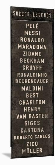 Soccer Legends-The Vintage Collection-Mounted Giclee Print