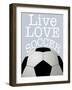 Soccer Love-Marcus Prime-Framed Art Print