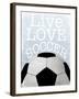 Soccer Love-Marcus Prime-Framed Art Print