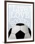 Soccer Love-Marcus Prime-Framed Art Print