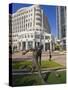 Soccer Monument in City Hall Plaza, Orlando, Florida, United States of America, North America-Richard Cummins-Stretched Canvas