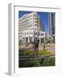 Soccer Monument in City Hall Plaza, Orlando, Florida, United States of America, North America-Richard Cummins-Framed Photographic Print