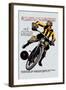 Soccer on Motorcycle-null-Framed Art Print