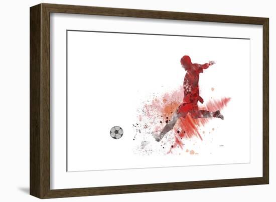 Soccer Player 01-Marlene Watson-Framed Giclee Print