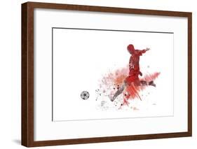 Soccer Player 01-Marlene Watson-Framed Giclee Print