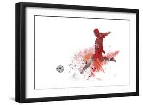 Soccer Player 01-Marlene Watson-Framed Giclee Print