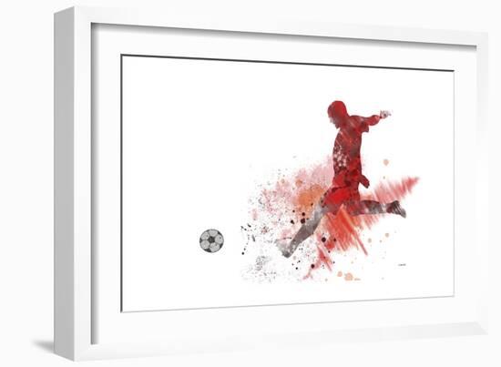 Soccer Player 01-Marlene Watson-Framed Giclee Print