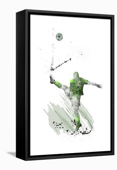 Soccer Player 03-Marlene Watson-Framed Stretched Canvas