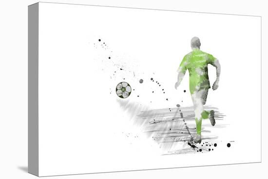 Soccer Player 05-Marlene Watson-Stretched Canvas