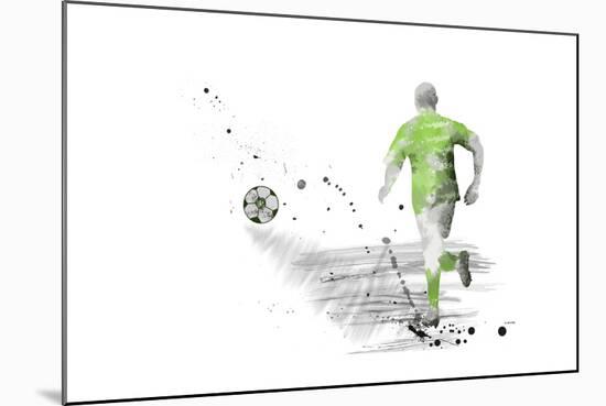 Soccer Player 05-Marlene Watson-Mounted Giclee Print