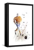 Soccer Player 07-Marlene Watson-Framed Stretched Canvas