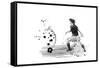 Soccer Player 08-Marlene Watson-Framed Stretched Canvas