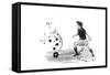 Soccer Player 08-Marlene Watson-Framed Stretched Canvas