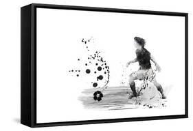 Soccer Player 08-Marlene Watson-Framed Stretched Canvas