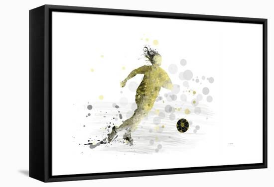 Soccer Player 09-Marlene Watson-Framed Stretched Canvas