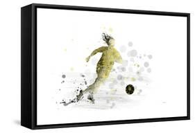 Soccer Player 09-Marlene Watson-Framed Stretched Canvas