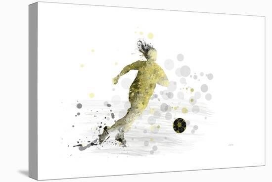 Soccer Player 09-Marlene Watson-Stretched Canvas