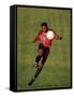 Soccer Player in Action-null-Framed Stretched Canvas