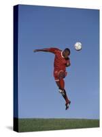 Soccer Player in Action-null-Stretched Canvas