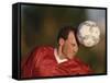 Soccer Player in Action-null-Framed Stretched Canvas