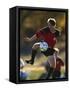 Soccer Player in Action-null-Framed Stretched Canvas