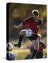 Soccer Player in Action-null-Stretched Canvas