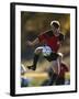 Soccer Player in Action-null-Framed Photographic Print