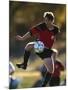 Soccer Player in Action-null-Mounted Photographic Print