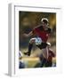 Soccer Player in Action-null-Framed Photographic Print