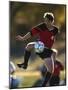 Soccer Player in Action-null-Mounted Photographic Print