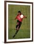 Soccer Player in Action-null-Framed Photographic Print