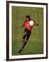 Soccer Player in Action-null-Framed Photographic Print