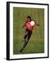 Soccer Player in Action-null-Framed Photographic Print