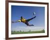 Soccer Player in Action-null-Framed Photographic Print