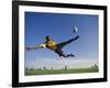 Soccer Player in Action-null-Framed Photographic Print