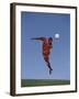 Soccer Player in Action-null-Framed Photographic Print