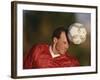 Soccer Player in Action-null-Framed Photographic Print