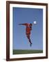 Soccer Player in Action-null-Framed Photographic Print