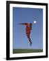 Soccer Player in Action-null-Framed Photographic Print