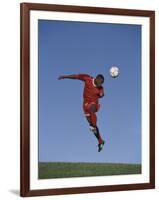 Soccer Player in Action-null-Framed Photographic Print