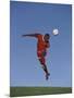 Soccer Player in Action-null-Mounted Photographic Print